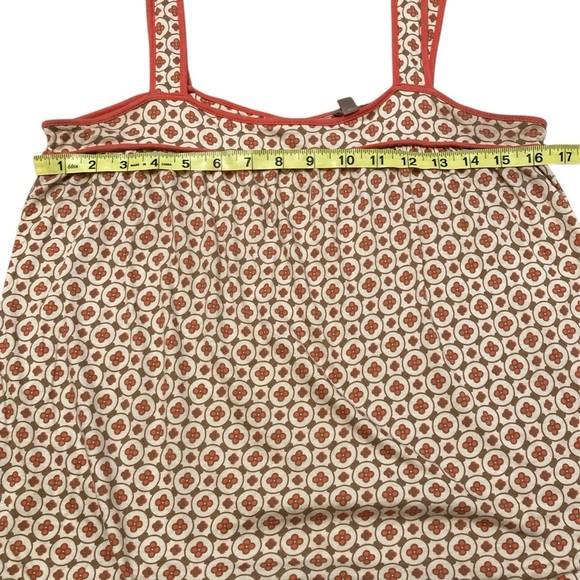 Vintage Y2K Floral Wide Strap Babydoll Top, 2000’s, Peach & Cream, Women’s Small - Picture 6 of 9